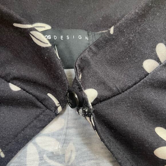 ASOS Keyhole Daisy Mini Dress Black Womens Size US 8 - Picture 3 of 4